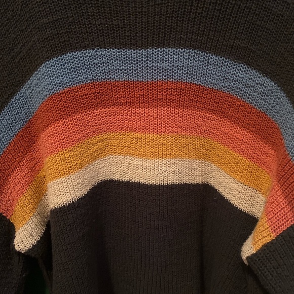 American Eagle Rainbow Crop Sweater Large - Picture 3 of 3